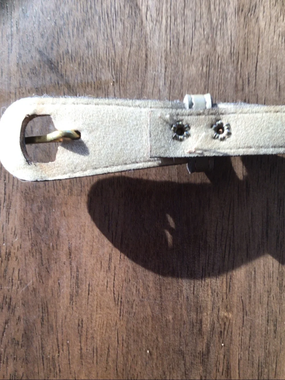 Bundle 2/$14 womens  Slim Brown faux Leather Belt Sz M/L 35 inches